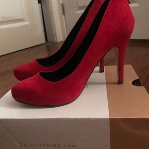NWOT Call It Spring Red Pumps 👠💄💋 Size 8.5